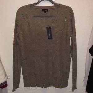 Mocha Pullover Knit Sweater